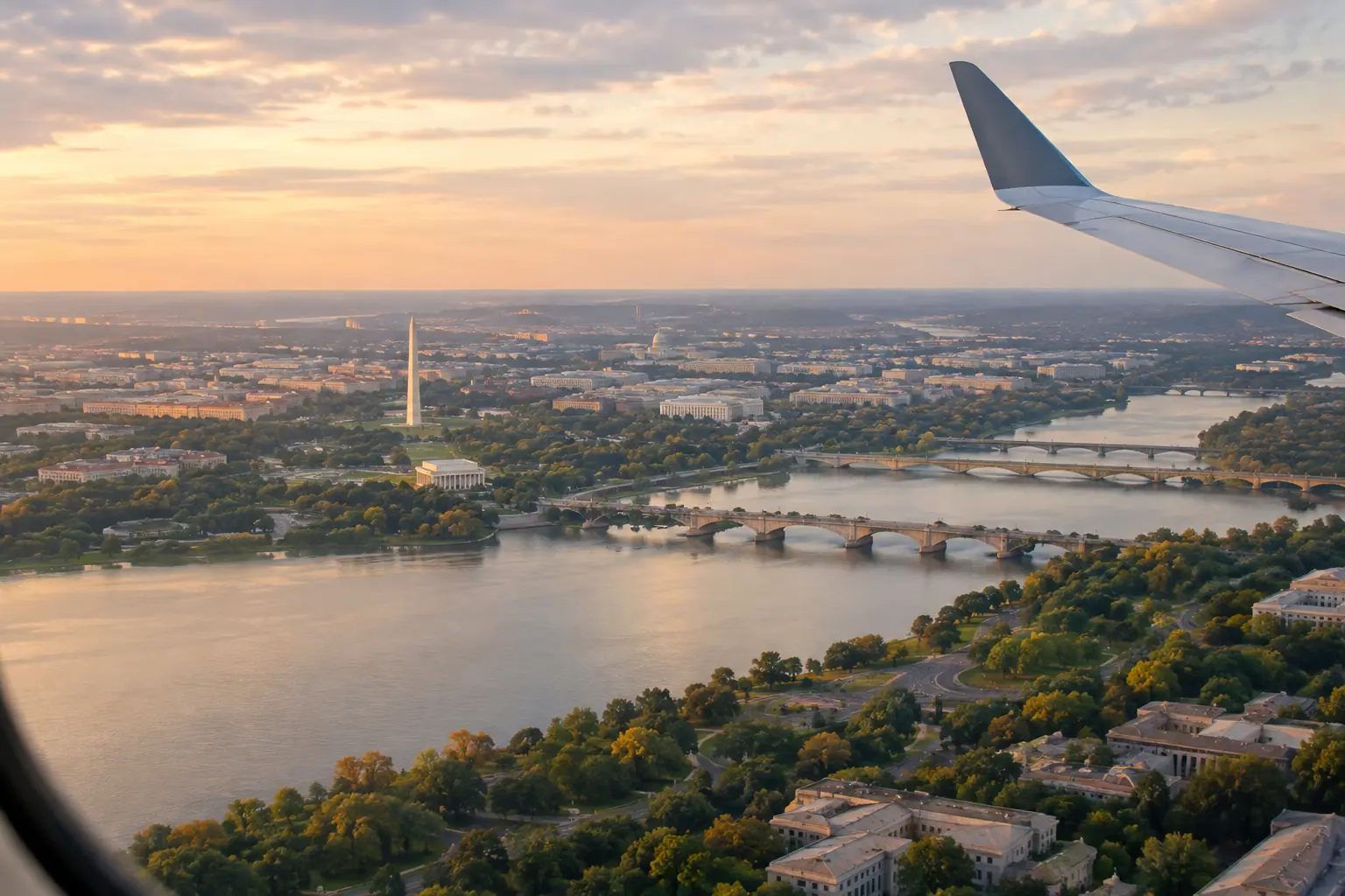 Washington, DC from the air