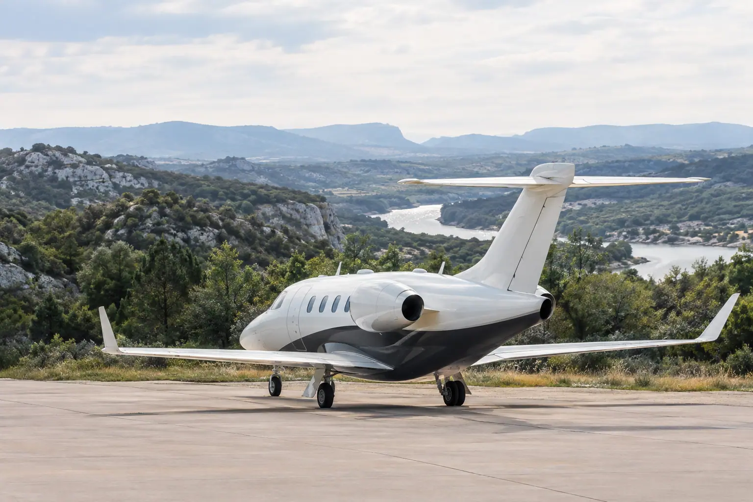 Light jet on the ramp