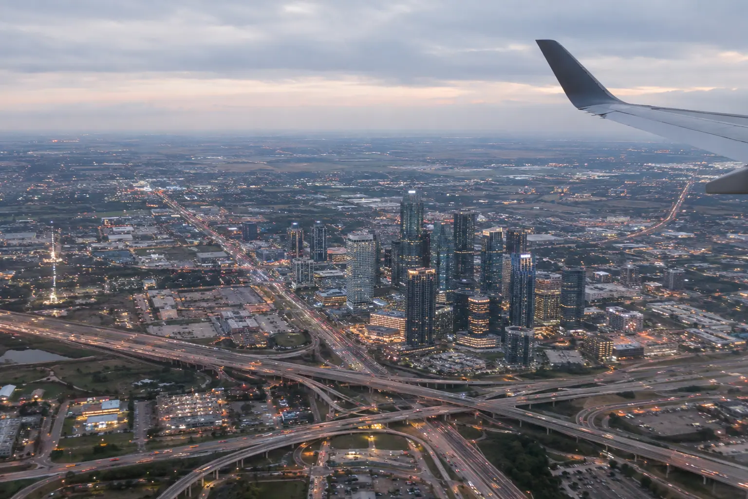 Dallas from the air